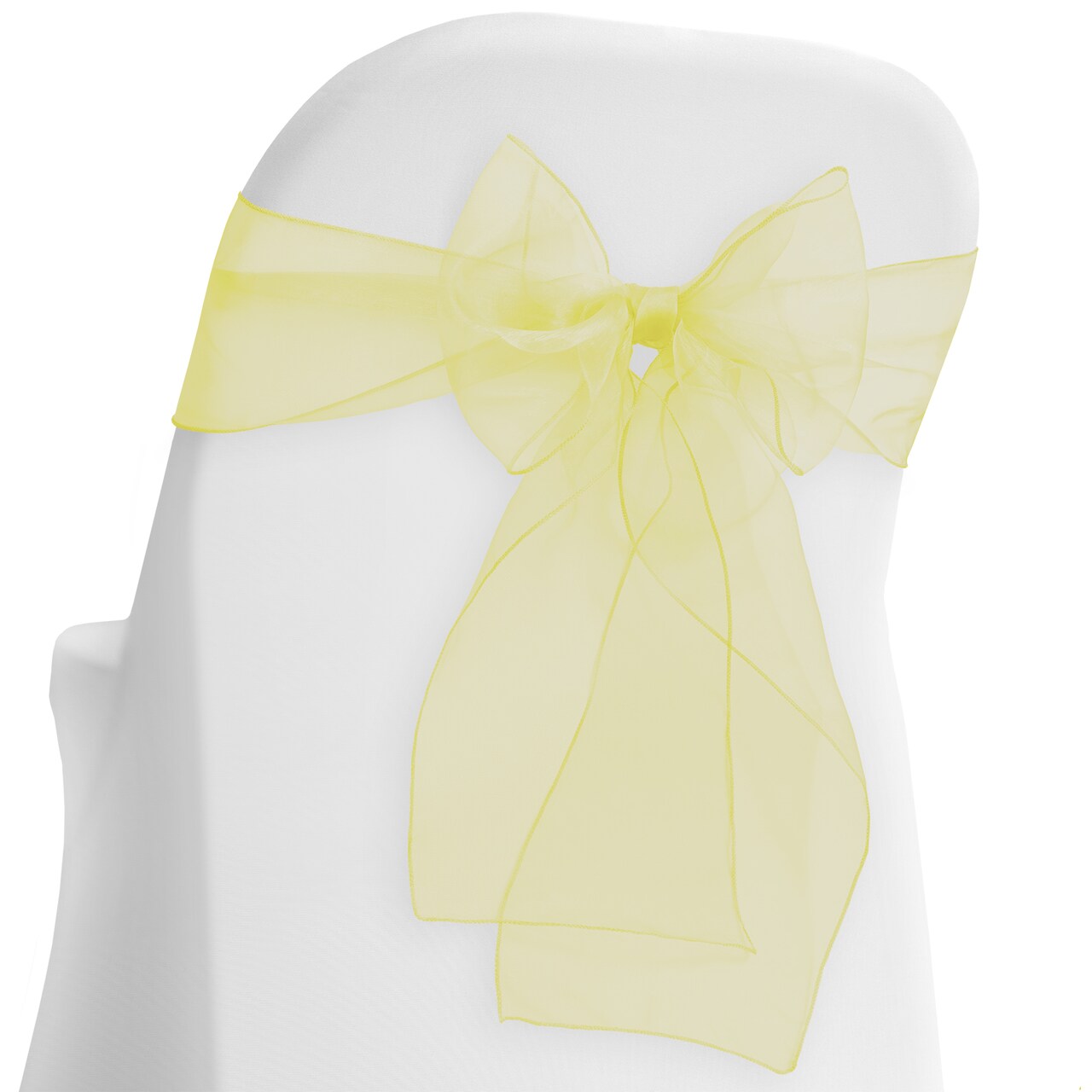Lann's Linens - 10 Elegant Organza Wedding/Party Chair Cover Sashes/Bows - Ribbon Tie Back Sash